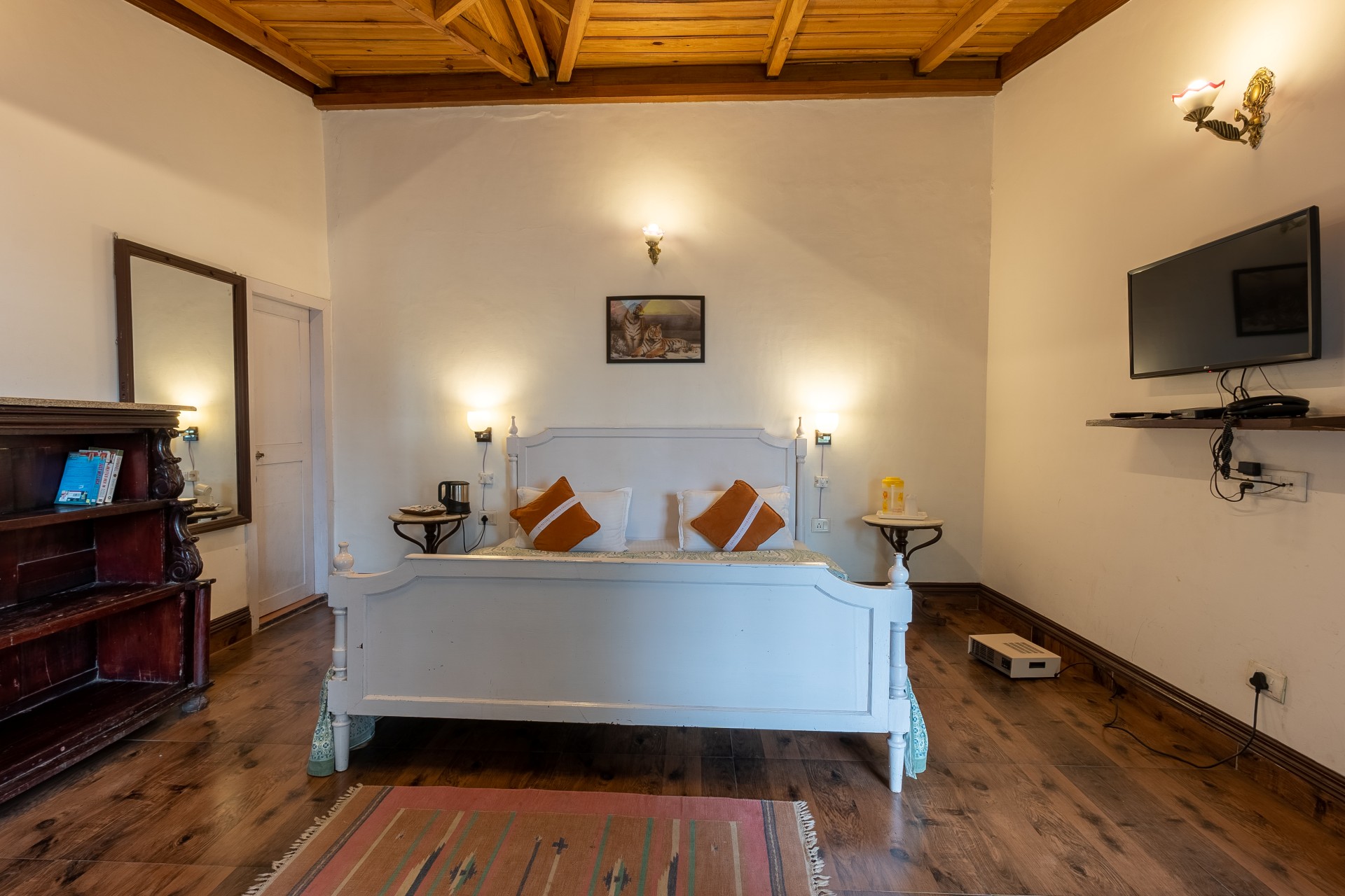 Backyard room serene retreat with nature views at The Hive Cottage Nainital